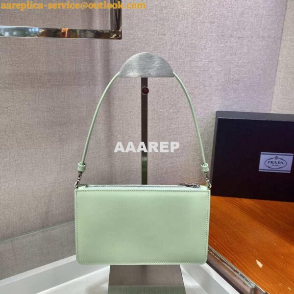 Replica Prada 1BC155 Saffiano leather mini bag Green 5