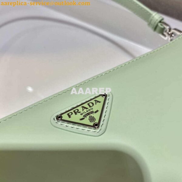 Replica Prada 1BC155 Saffiano leather mini bag Green 7