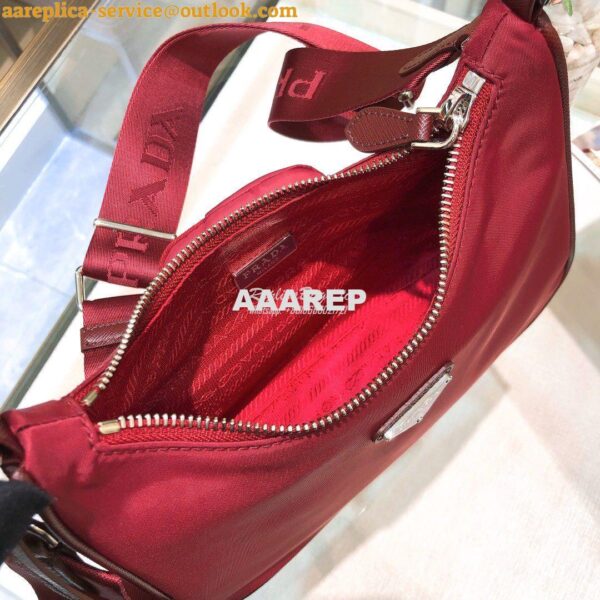 Replica Prada Re-Edition Nylon Multi-Pochette Bag 1BH204 Wine 11