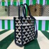 Replica Prada 1BA355 Symbole Jacquard Fabric Micro Bag Green White 2