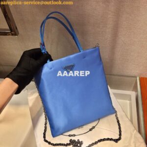 Replica Prada 1BA252 Nylon Handbag Blue 2