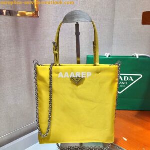 Replica Prada 1BA252 Nylon Handbag Yellow