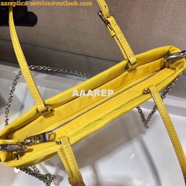 Replica Prada 1BA252 Nylon Handbag Yellow 6