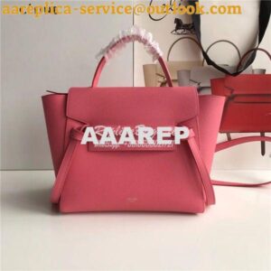 Replica Celine Belt Bag In coral Grained Calfskin 2 sizes