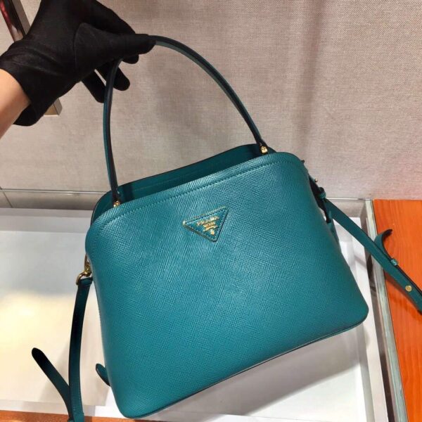 Replica Prada 1BA282 Medium Saffiano Leather Prada Matinee Bag Blue 3