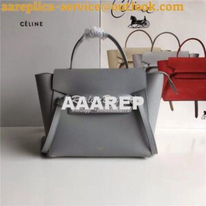 Replica Celine Belt Bag In Grey Grained Calfskin 2 sizes