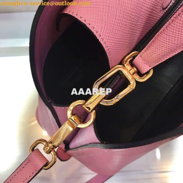 Replica Prada 1BA282 Medium Saffiano Leather Prada Matinee Bag Pink 8