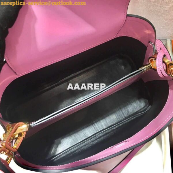 Replica Prada 1BA282 Medium Saffiano Leather Prada Matinee Bag Pink 9