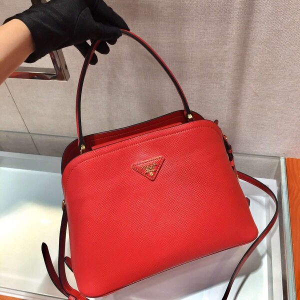 Replica Prada 1BA282 Medium Saffiano Leather Prada Matinee Bag Red 3