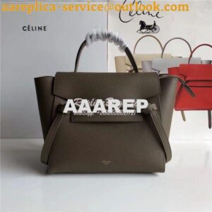 Replica Celine Belt Bag In Khaki Grained Calfskin 2 sizes