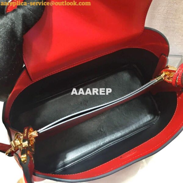 Replica Prada 1BA282 Medium Saffiano Leather Prada Matinee Bag Red 6