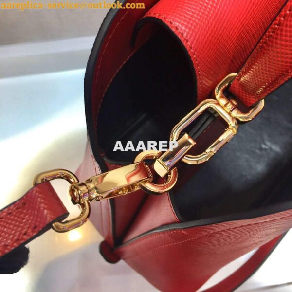 Replica Prada 1BA282 Medium Saffiano Leather Prada Matinee Bag Red 7