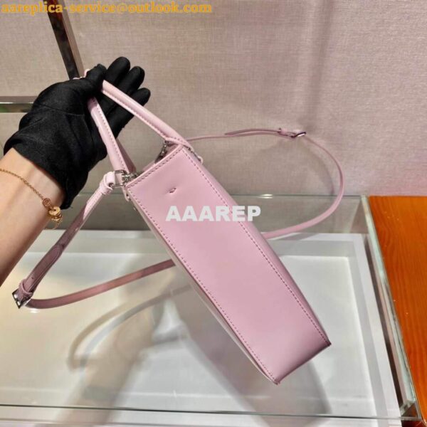 Replica Prada 1BA330 Brushed Leather Tote Bag Pink 7