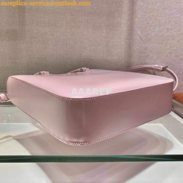 Replica Prada 1BA330 Brushed Leather Tote Bag Pink 8