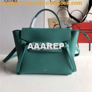 Replica Celine Belt Bag In peacock Green Grained Calfskin 2 sizes