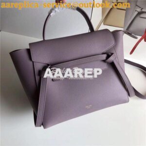 Replica Celine Belt Bag In Purple Grained Calfskin 2 sizes 2