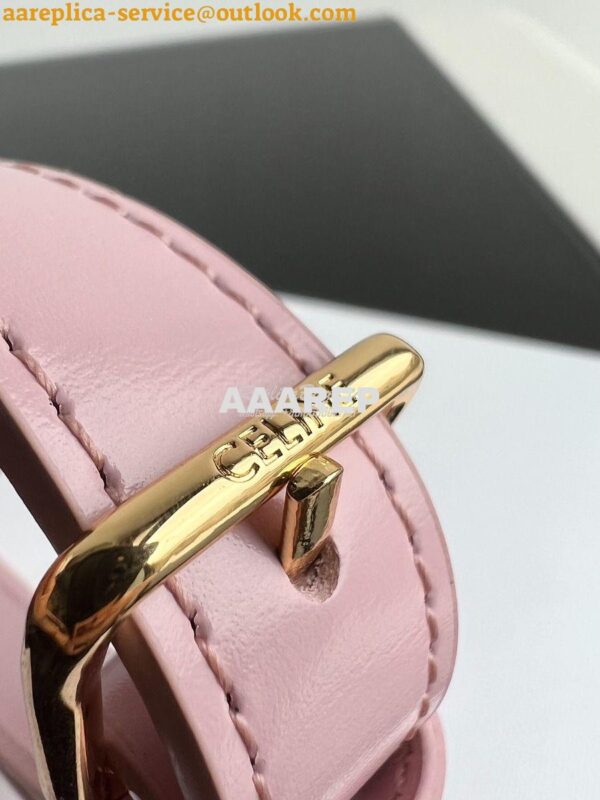 Replica Celine Besace Triomphe In Shiny Calfskin 110413B Rose 15