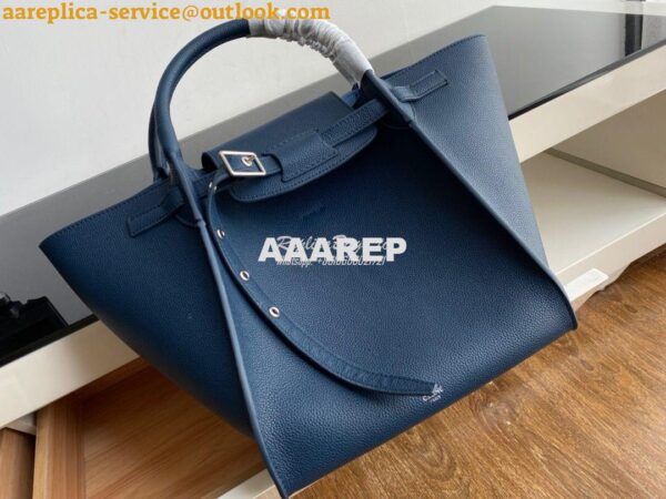 Replica Celine Big Bag In Supple Grained Calfskin 2 Sizes Blue 182863