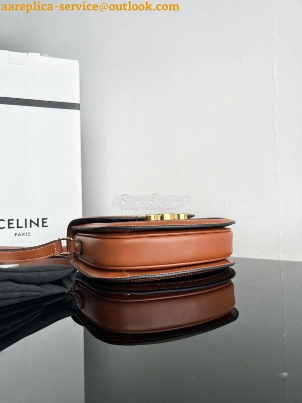 Replica Celine Besace Triomphe In Triomphe Canvas And Calfskin Tan 110 13