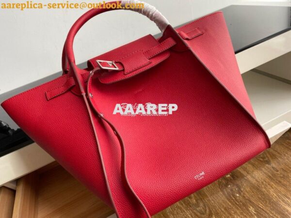 Replica Celine Big Bag In Supple Grained Calfskin 2 Sizes Red 182863 3