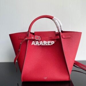 Replica Celine Big Bag In Supple Grained Calfskin 2 Sizes Red 182863 2