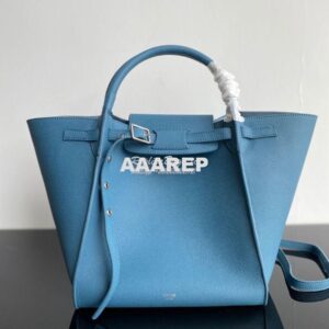 Replica Celine Big Bag In Supple Grained Calfskin 2 Sizes Slate Blue 1 2