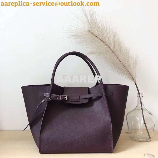 Replica Celine Big Bag In Supple Grained Calfskin 2 Sizes Wine 182863 3