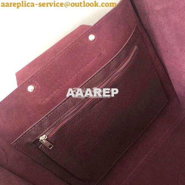 Replica Celine Big Bag In Supple Grained Calfskin 2 Sizes Wine 182863 9