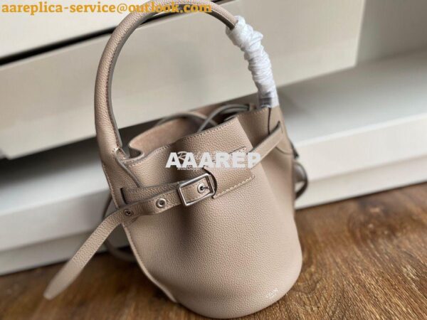 Replica Celine Big Bag Nano Bucket in Supple Grained Calfskin Beige 18 3