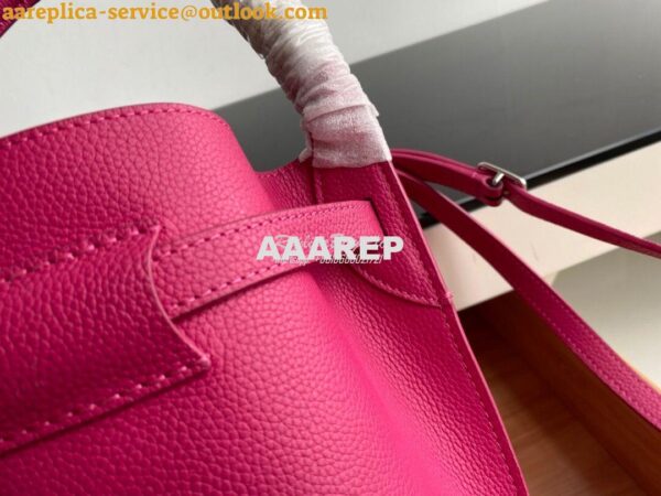 Replica Celine Big Bag Nano Bucket in Supple Grained Calfskin Fuschia 6