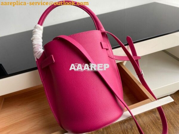 Replica Celine Big Bag Nano Bucket in Supple Grained Calfskin Fuschia 10