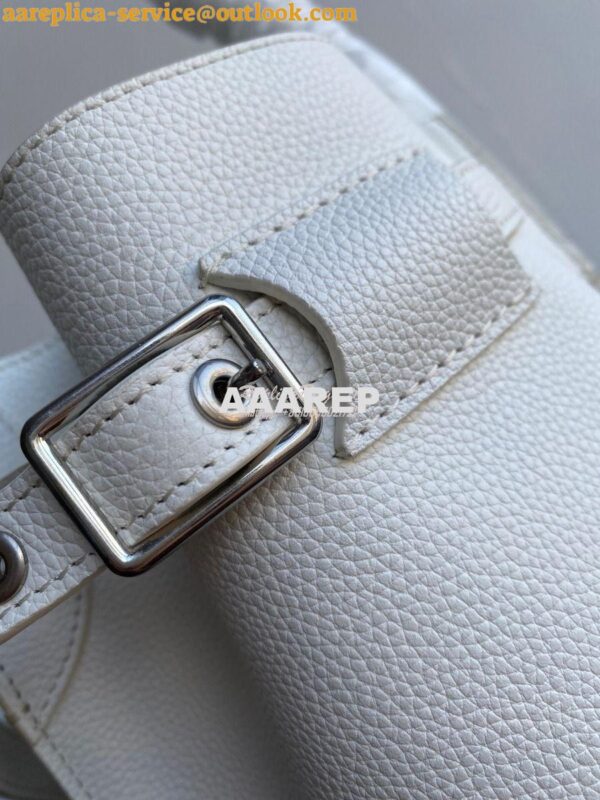 Replica Celine Big Bag Nano Bucket in Supple Grained Calfskin White 18 4