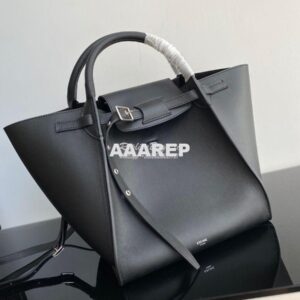 Replica Celine Big Bag With Long Strap In Smooth Calfskin Black 183313 2