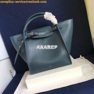 Replica Celine Big Bag With Long Strap In Smooth Calfskin Blue 183313