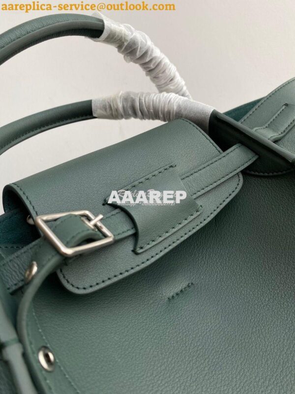 Replica Celine Big Bag With Long Strap In Smooth Calfskin Green 183313 4