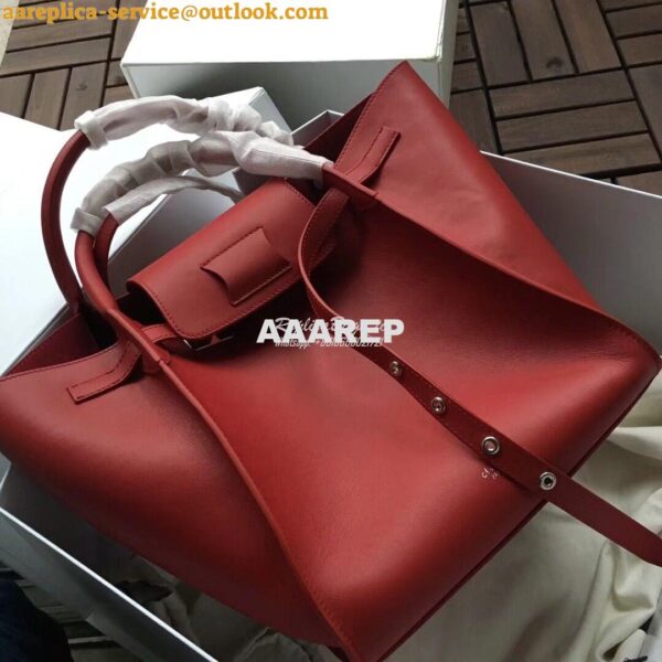 Replica Celine Big Bag With Long Strap In Smooth Calfskin Red 183313 2