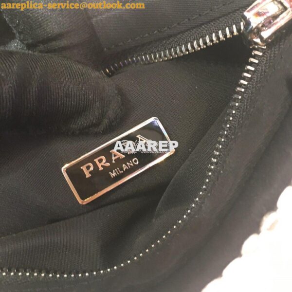 Replica Prada Satin Handbag with Decoration 1BA253 Crystals 9