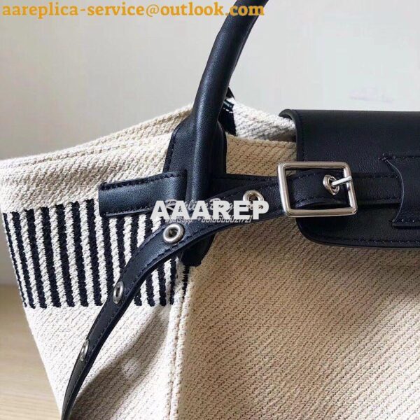 Replica Celine Big Bag With Long Strap In Textured Canvas 183313 5