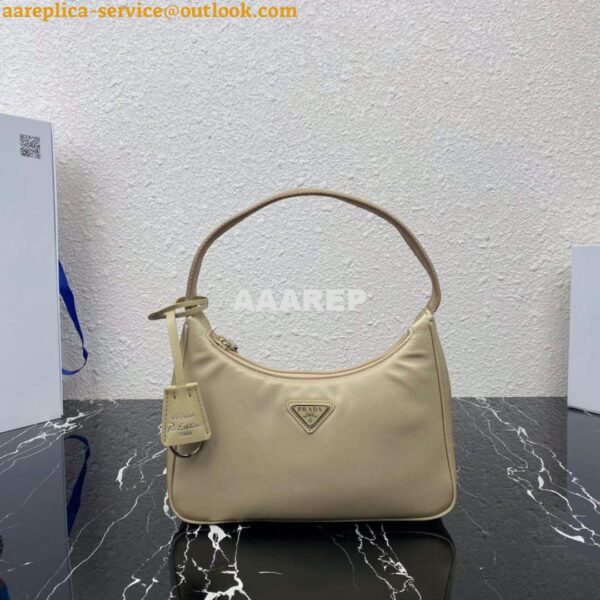 Replica Prada 1NE515 Re-Nylon Re-Edition 2000 mini-bag Apricot 3