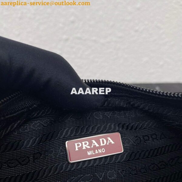 Replica Prada 1NE515 Re-Nylon Re-Edition 2000 mini-bag black red 8