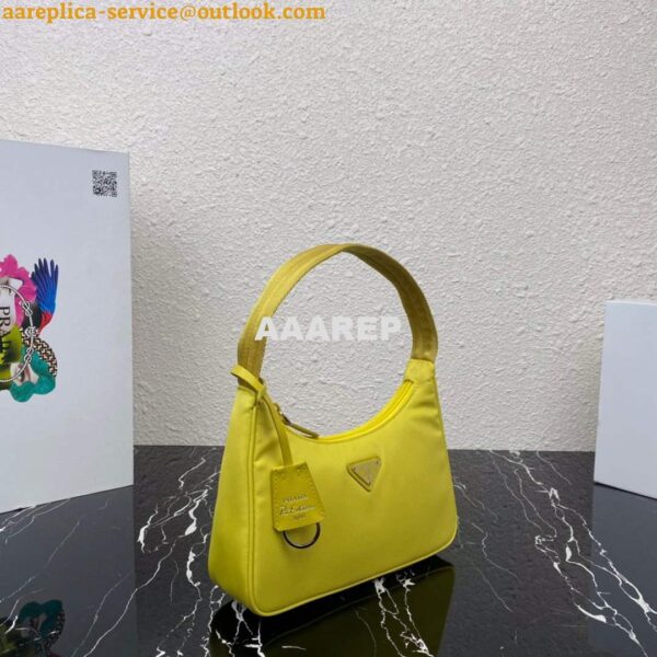 Replica Prada 1NE515 Re-Nylon Re-Edition 2000 mini-bag Lemon Yellow 2