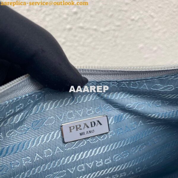 Replica Prada 1NE515 Re-Nylon Re-Edition 2000 mini-bag Light Blue 8