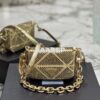 Replica Prada Satin Mini-bag With Crystals 1BD329 Metal