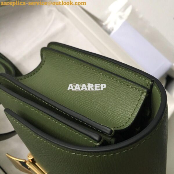 Replica Celine Classic Box Bag in Calfskin with Cork Effect Matcha 6