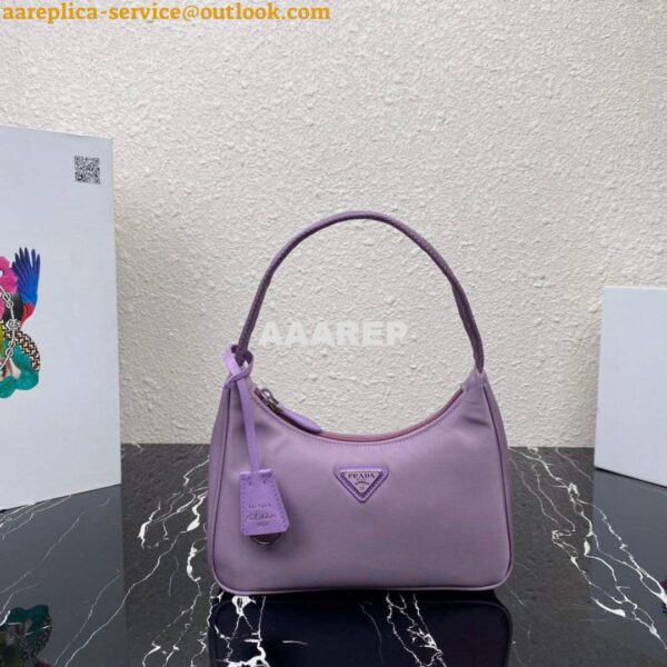 Replica Prada 1NE515 Re-Nylon Re-Edition 2000 mini-bag Purple 7