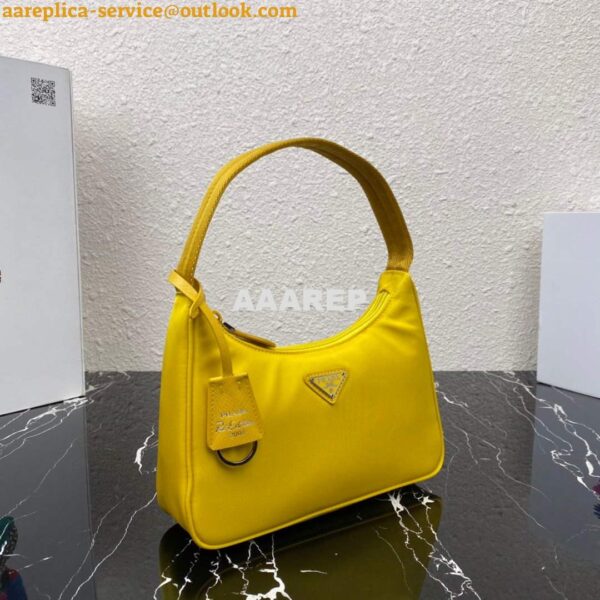 Replica Prada 1NE515 Re-Nylon Re-Edition 2000 mini-bag Yellow 3