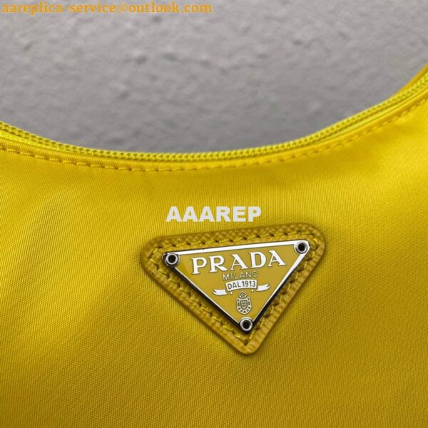 Replica Prada 1NE515 Re-Nylon Re-Edition 2000 mini-bag Yellow 5