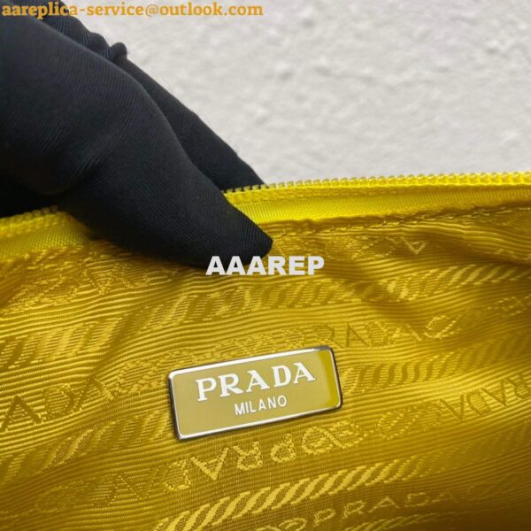 Replica Prada 1NE515 Re-Nylon Re-Edition 2000 mini-bag Yellow 8