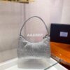 Replica Prada 1NE515 Satin mini-bag with artificial crystals Green 2