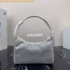 Replica Prada 1NE515 Satin mini-bag with artificial crystals Purple